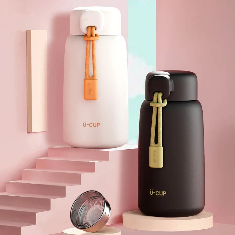 304 stainless steel insulated water bottle, belly coffee cup, portable insulated water bottle, cup, travel cup - Clikcy