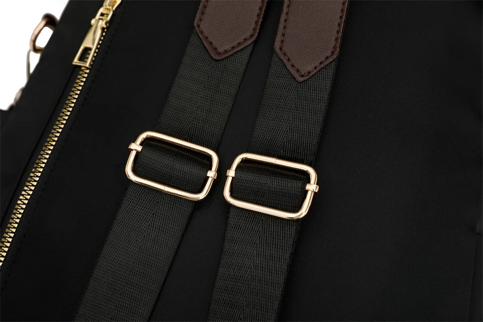 Fashion Rucksack Women Shoulder Bag High Quality Waterproof Nylon Back Pack Purse Large Capacity Backpack for College Students