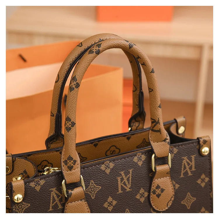 New Women bag Shoulder bag Handbag for women 2025 Crossbody bag pattern PU Portable bucket bag ladies messenger bag - Clikcy