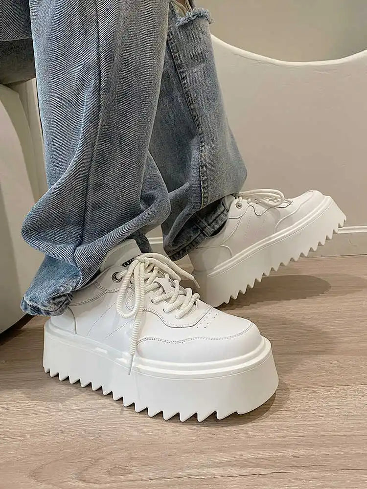 Platform Men's Casual Shoes New Skateboarding Shoes for Men Sneakers Fashion Men Black Vulcanized Shoes Non-slip Casual Sneakers