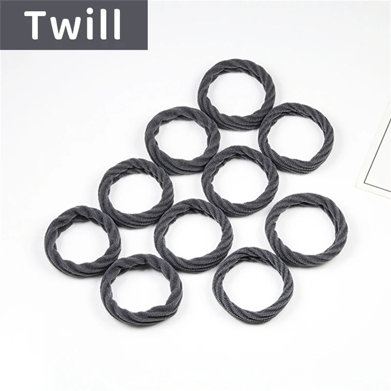 10PCS Women Girls Simple Basic Elastic Hair Bands Ties Scrunchie Ponytail Holder Rubber Bands Fashion Headband Hair Accessories - Clikcy