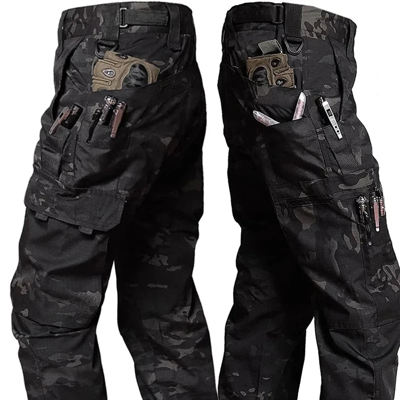 New Tactical Work Pants Men Outdoor Cargo Trousers Multi-pocket Waterproof Pant Autumn Spring Outdoor Workwear Hiking Trousers - Clikcy