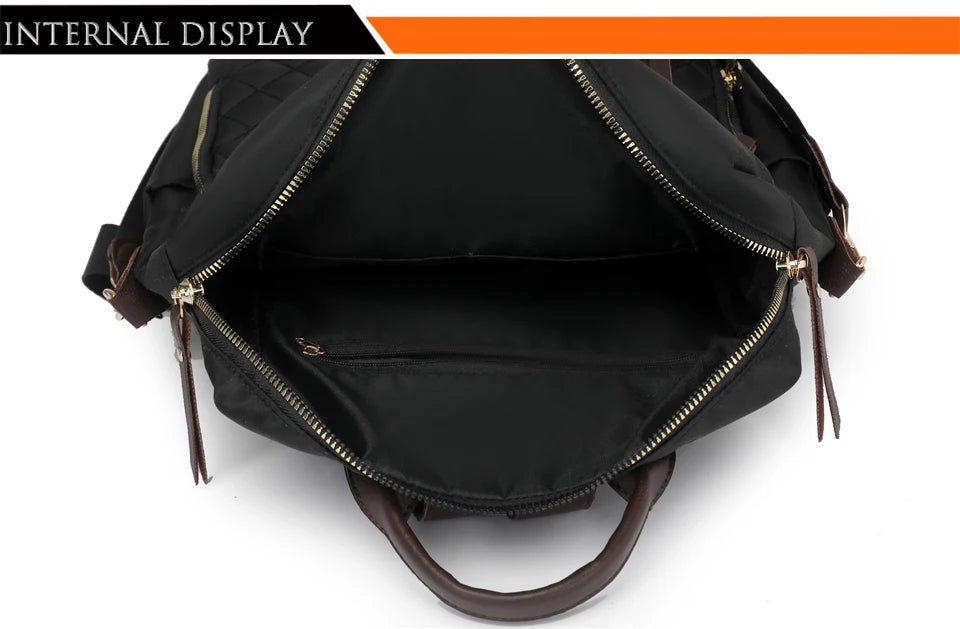 Casual Back Pack Women Lightweight Nylon Backpack Waterproof College Daypack High Capacity School Bag for Girls Travel Bags - Clikcy