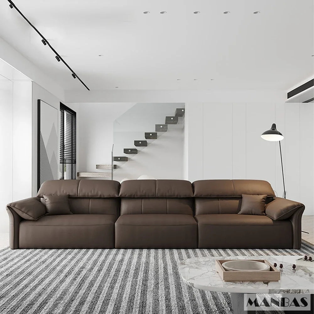 Linlamlim Electric Sofa Convertible for Cinema Living Room | Genuine Leather Electric Multifunction Sofa Bed | Folding Sofa Beds - Clikcy