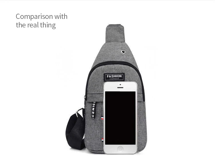 Men's Waterproof Large Capacity Fanny Pack, Adjustable Strap For Outdoor Activities, Travel Running, Hiking, And Cycling - Clikcy