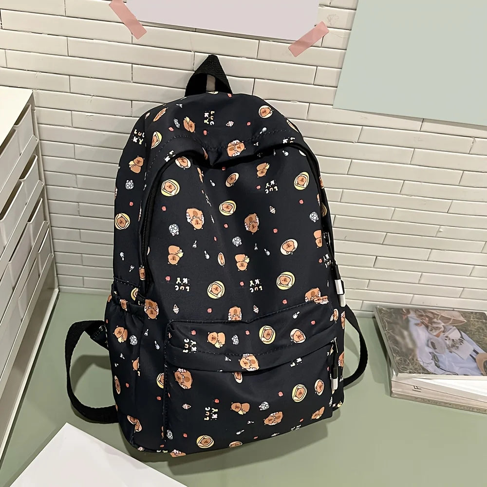 Instagram Cute Cartoon Printed Backpack Harajuku Ulzzang Japanese Soft Girl Bag Girl Backpack - Clikcy