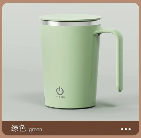 1pcs Automatic Self Stirring Magnetic Mug Stainless Steel Temperature Difference Coffee Mixing Cup Blender Mixer Thermal Cup