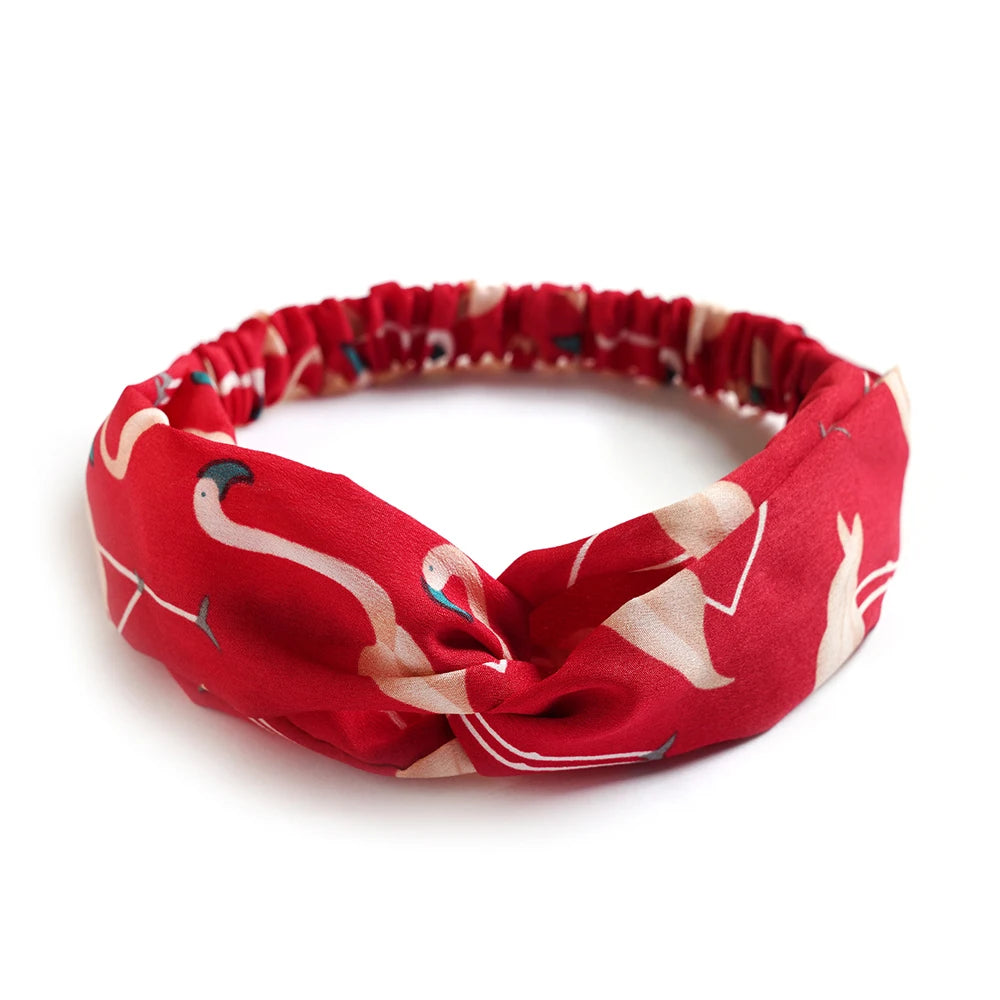 2024 Fashion Women Girls Bohemian Hair Bands Print Headbands Vintage Cross Turban Bandage Bandanas HairBands Hair Accessories