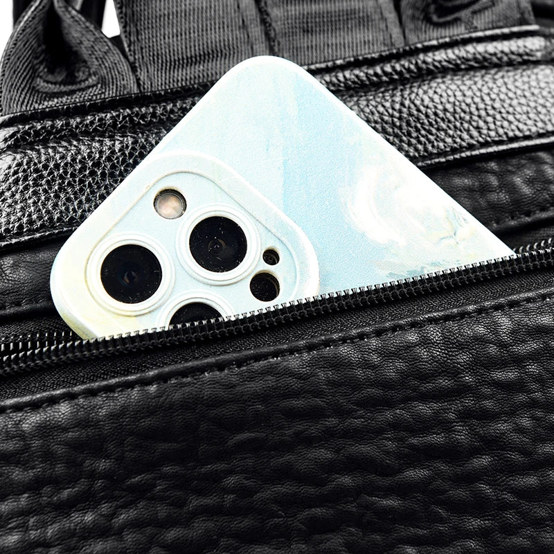 Large Backpack Women Leather Rucksack Women's Knapsack Travel Backpacks Shoulder School Bags for Teenage Girls Mochila Back Pack - Clikcy