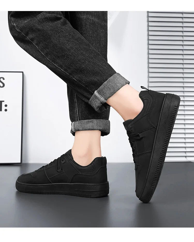 Men's Breathable Spring Summer Casual Shoes Student Fashion All-Match Lightweight Sporty Board Shoes Comfortable Rubber Sole