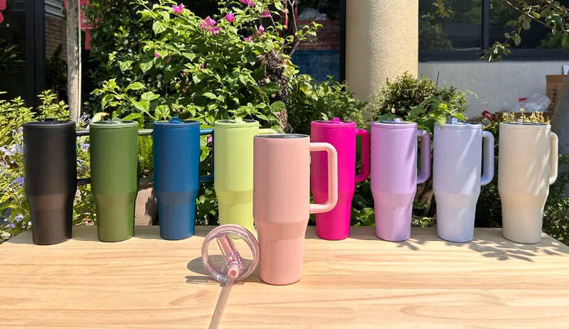 40 Oz Vacuum Flask Cup Thermos water Bottle Thermal Mug Large Capacity Stainless Steel Cold and Hot Tumbler Travel Car coffee - Clikcy