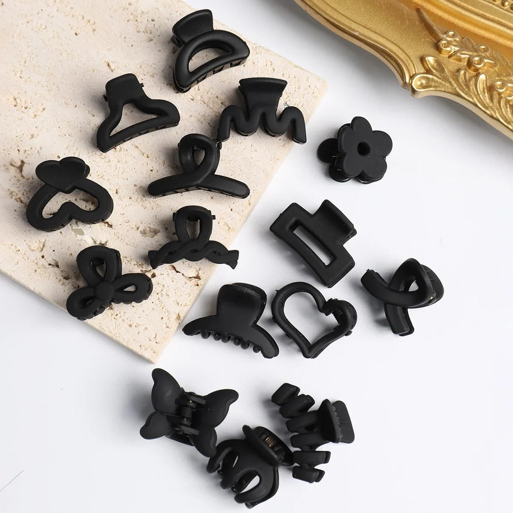 8/6Pcs/set Black Hair Claws Elegant Acrylic Hair Clip Hairpins Barrette Crab Claw Clip Headwear For Women Girls Hair Accessories - Clikcy