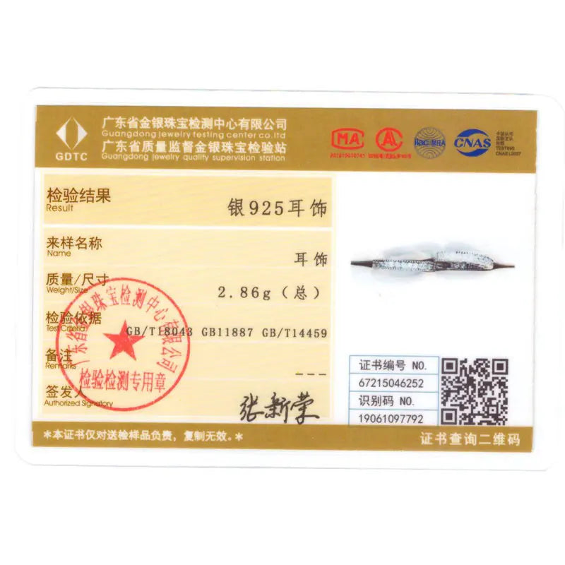 Original 925 Sterling Silver Women Hoop Earrings High Quality Shine Zircon U Shaped Classic Style Earring For Women Jewelry Gift