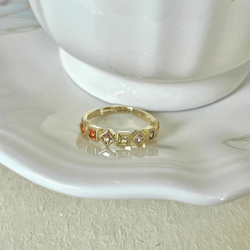 Pearl Ring Female Minority Design Advanced Sense Fashion Personality Adjustable Beimu Vintage Index Finger Ring Jewelry Gift