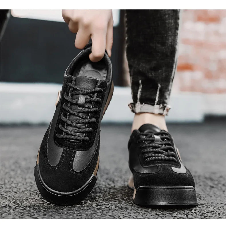 Luxury Men's Casual Shoes 2024 New High Quality Leather Shoes for Men Fashion Comfortable Sports Shoe Outdoor Men's Tennis Shoes