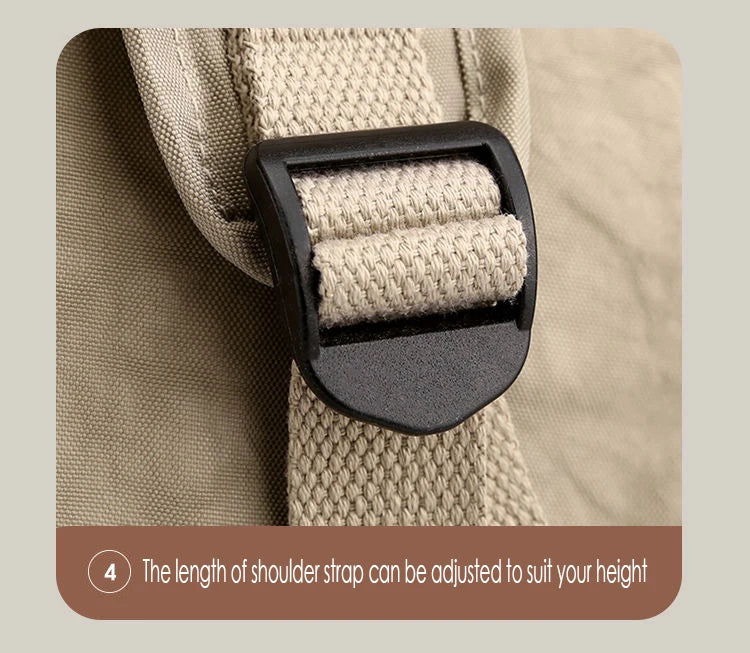 Multi-pocket Nylon School Backpack Casual Women's Backpack Lightweight Large Capacity School Bag Large Capacity Travel Backpack - Clikcy