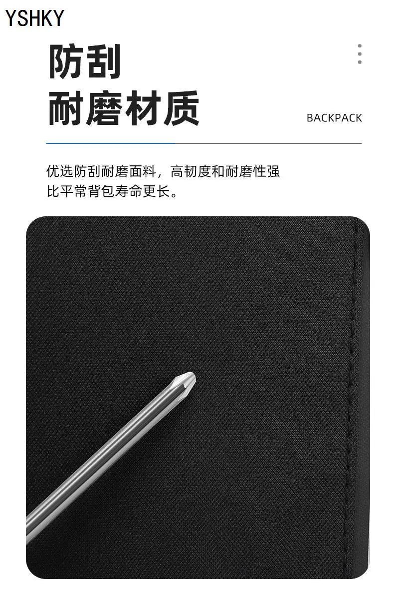 Women Fashion backpack soft leather multi-functional bag Polyester large capacity computer backpack - Clikcy