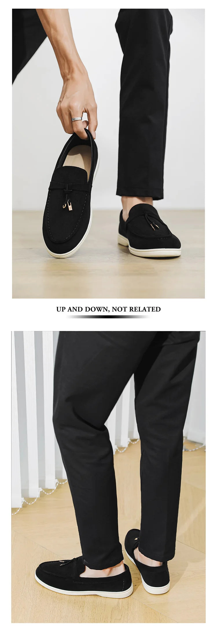 Summer Beige Moccasins For Men Comfortable Suede Casual Designer Men's Shoes Lightweight Slip-on Men Loafers zapatos para hombre - Clikcy