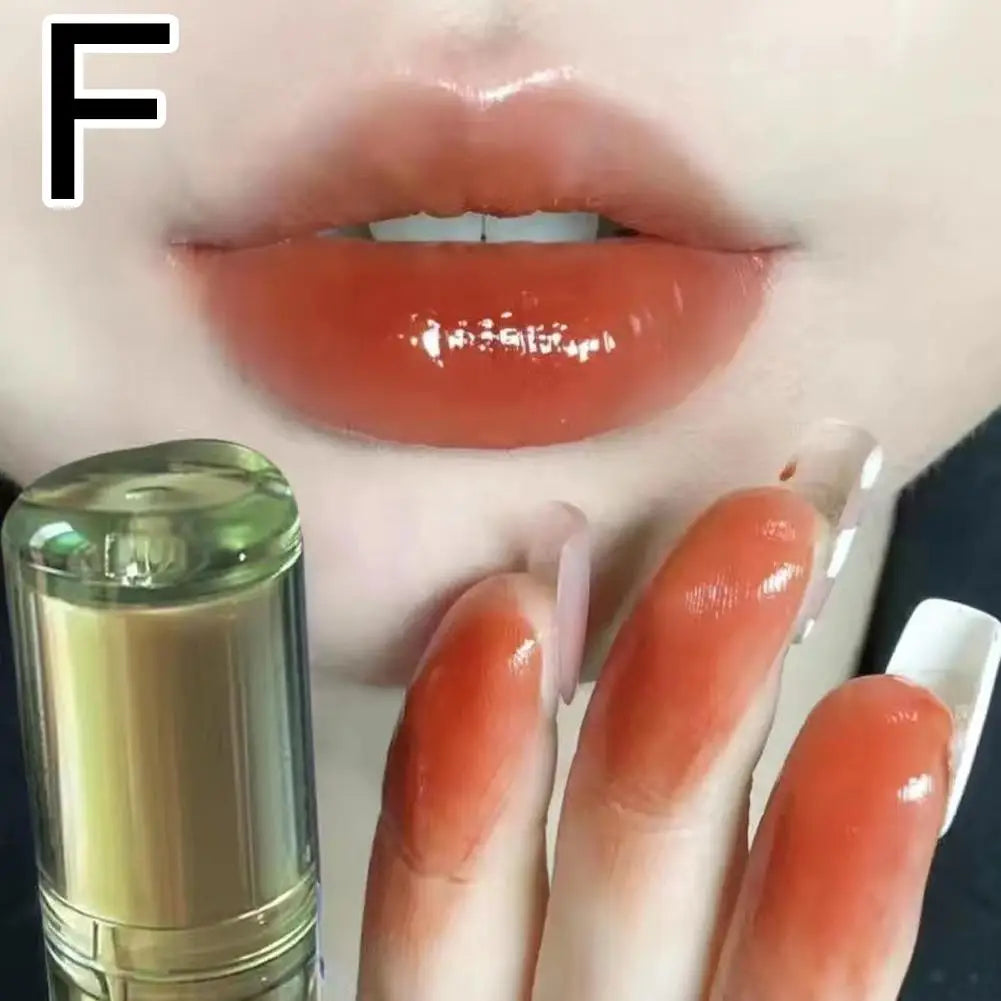 8 Colors Ice Tea Mirror Lip Glaze High Gloss Moisturizing Sexy Red Lip Tint Lipstick Hydrating Long Lasting Lip Gloss Lip Makeup - Clikcy
