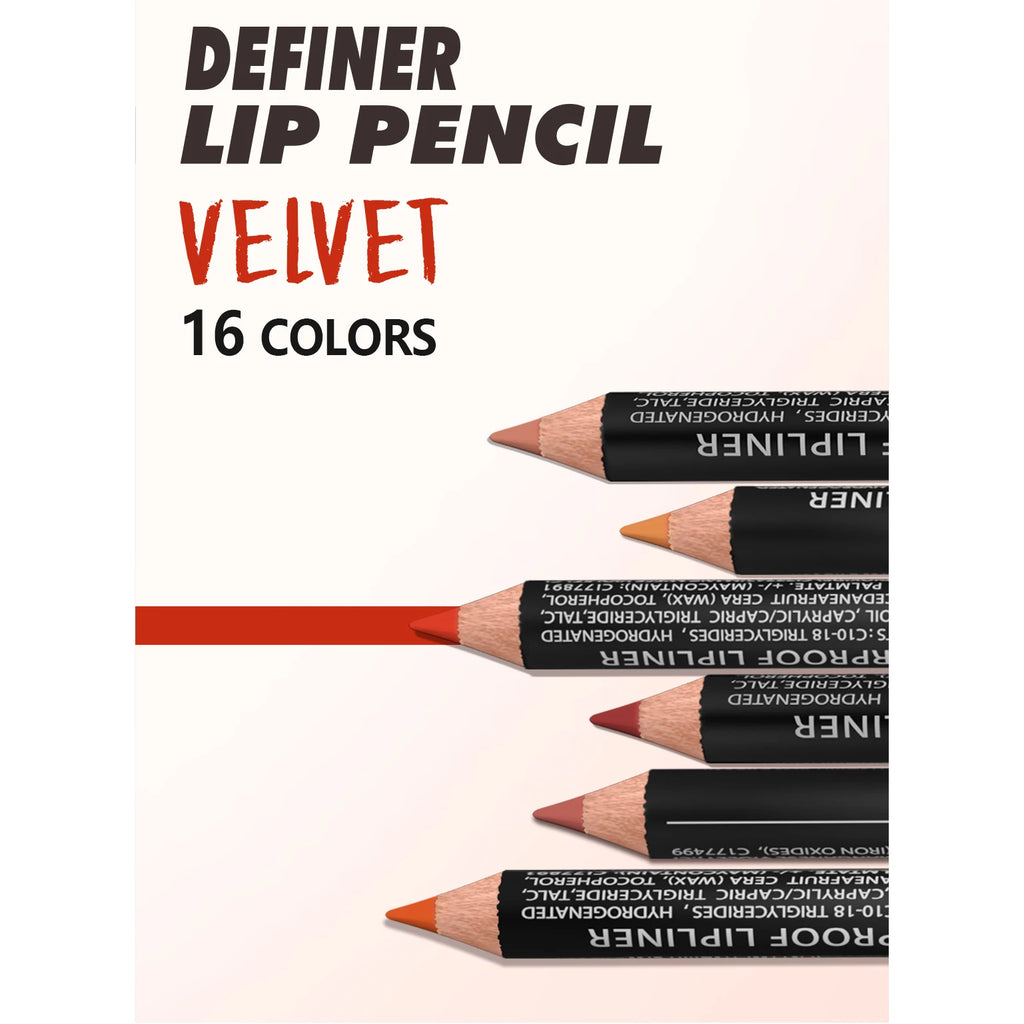 14 Color Nude Matte Lipstick Pencil Long-lasting Waterproof Lip Pencil High Pigmented Lip Liner Lip Makeup Tool - Clikcy