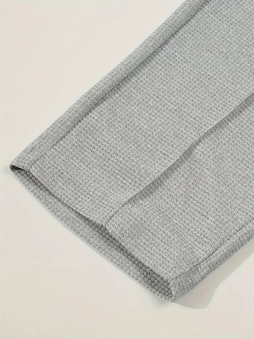 Mens Stylish Waffle Pants - Casual Sports, Slim Fit with Adjustable Drawstring, Secure Pockets for All Seasons - Perfect Outdoor - Clikcy