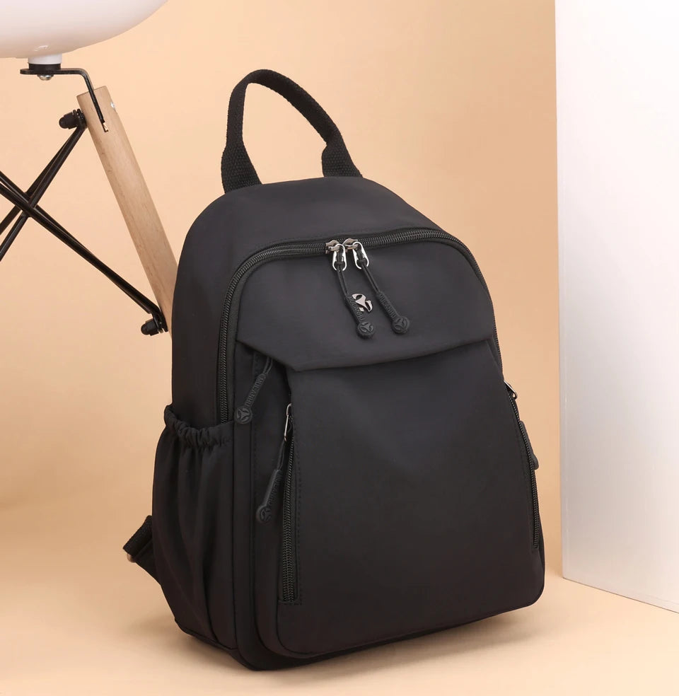Waterproof Nylon Backpack Women Casual Simple Daypack Large Capacity Schoolbag for Girls Lightweight Back Pack Ladies Travel Bag - Clikcy