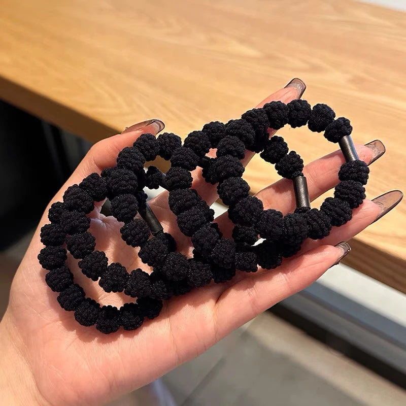 AWAYTR 5PCS New Girls Elastic Hair Rubber Bands  Headbands Women Hair Tie Hair Gum Ponytail Hair Holders Hair Accessories - Clikcy