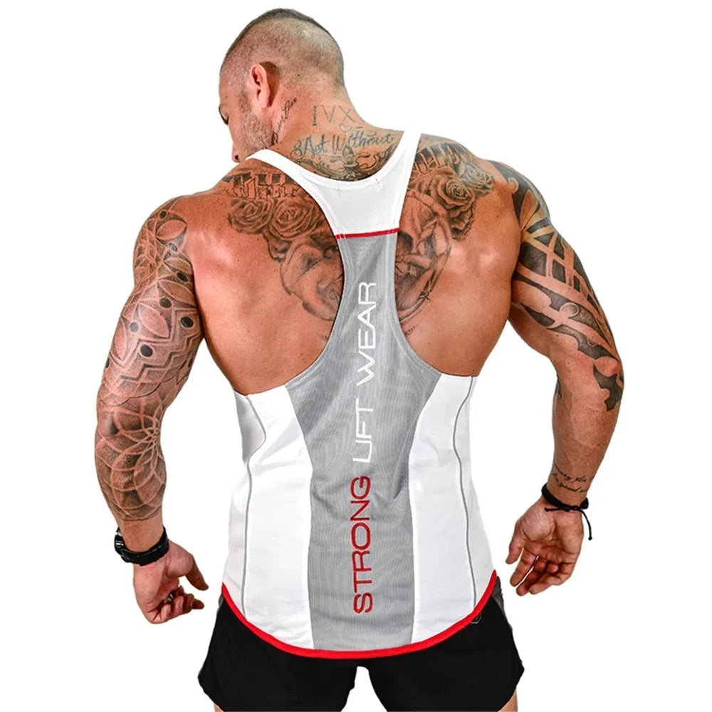 Mens Bodybuilding Tank top Gyms Fitness sleeveless shirt 2025 New Male Cotton clothing Fashion Singlet vest Undershirt Hombre - Clikcy