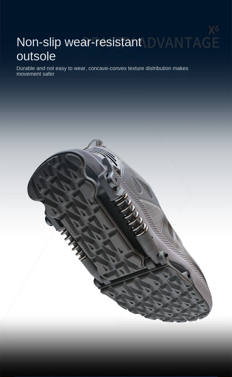 Mechanical running shoes Bouncing Spring shock absorption running Shoes Women men Sneaker Shoes - Clikcy