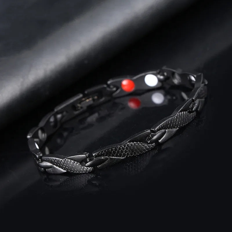 Charm bracelet Health Energy Bangle Arthritis Twisted Magnetic Exquisite Bracelet Male Gift Power Therapy Magnets Men Bracelet