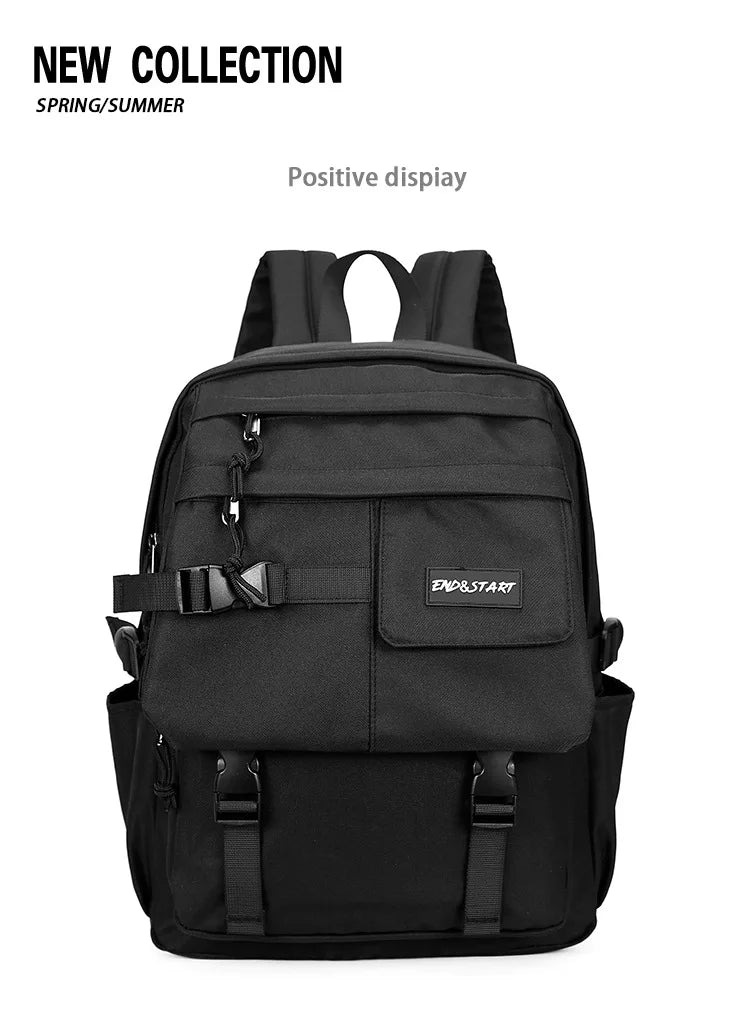Japanese Style Oxford Backpacks Men Large-capacity Outdoor Men's Backpacks Multiple Pockets Travel Back Bag Students Schoolbags - Clikcy