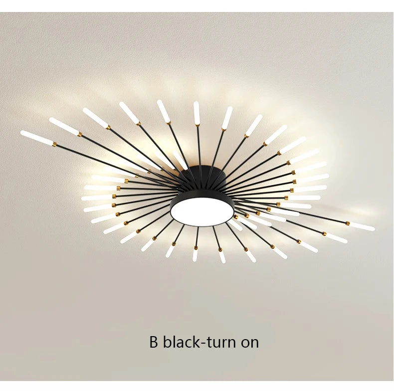 Modern Creativity Fireworks Led Ceiling Lights Living Dining Room Ceiling Chandeliers Lighting Bedroom Luster Lamps Luminaire - Clikcy