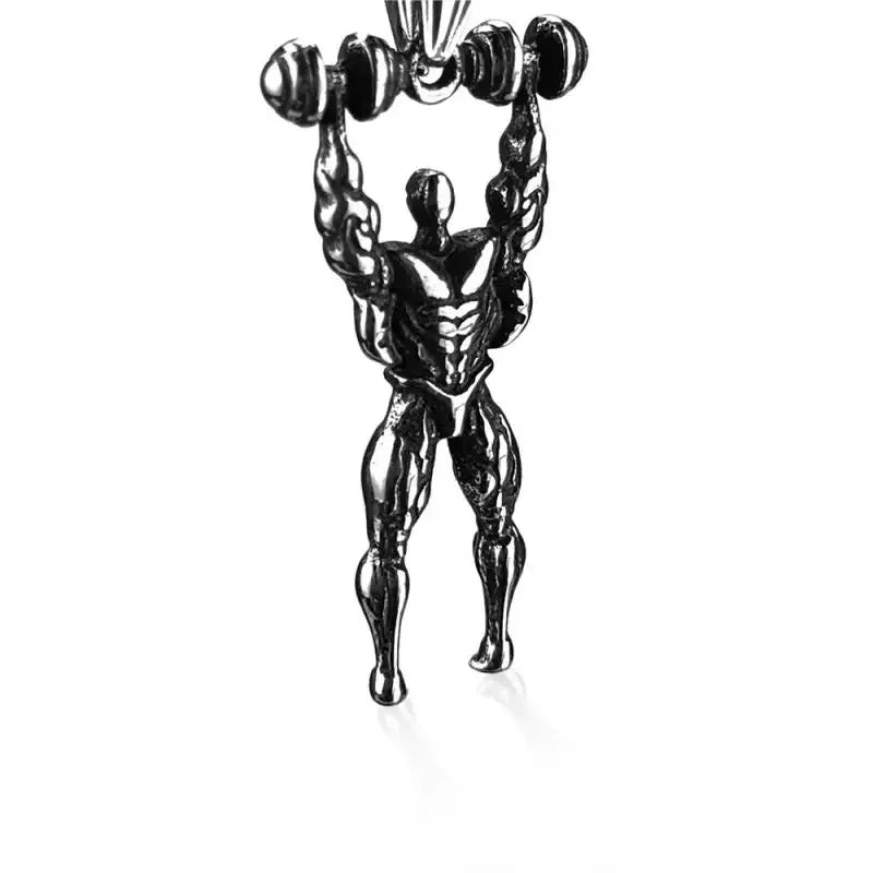 Punk Vintage Double Layer Boxing Gloves Pendant Necklace for Men Fighting Fashion Athleisure Jewelry Hip Hop Items - Clikcy