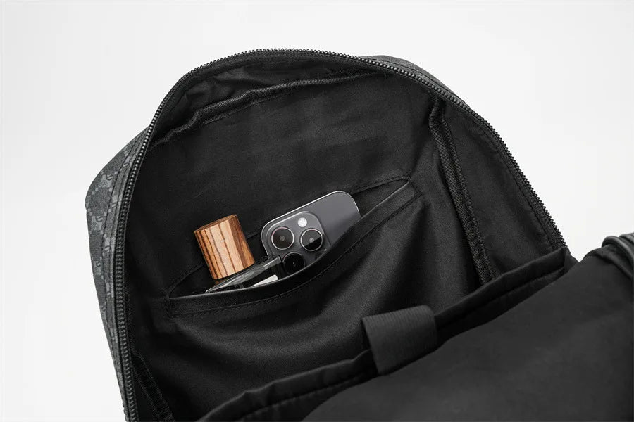 Fashion Business Men Backpack Luxury Double Layer Men's Backpacks Floral Plaid Laptop Backpack Male Schoolbag Travel Back Bag - Clikcy