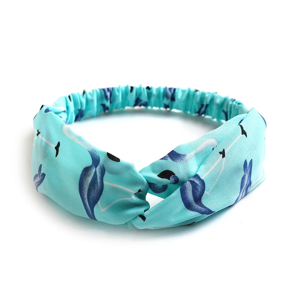 2024 Fashion Women Girls Bohemian Hair Bands Print Headbands Vintage Cross Turban Bandage Bandanas HairBands Hair Accessories - Clikcy