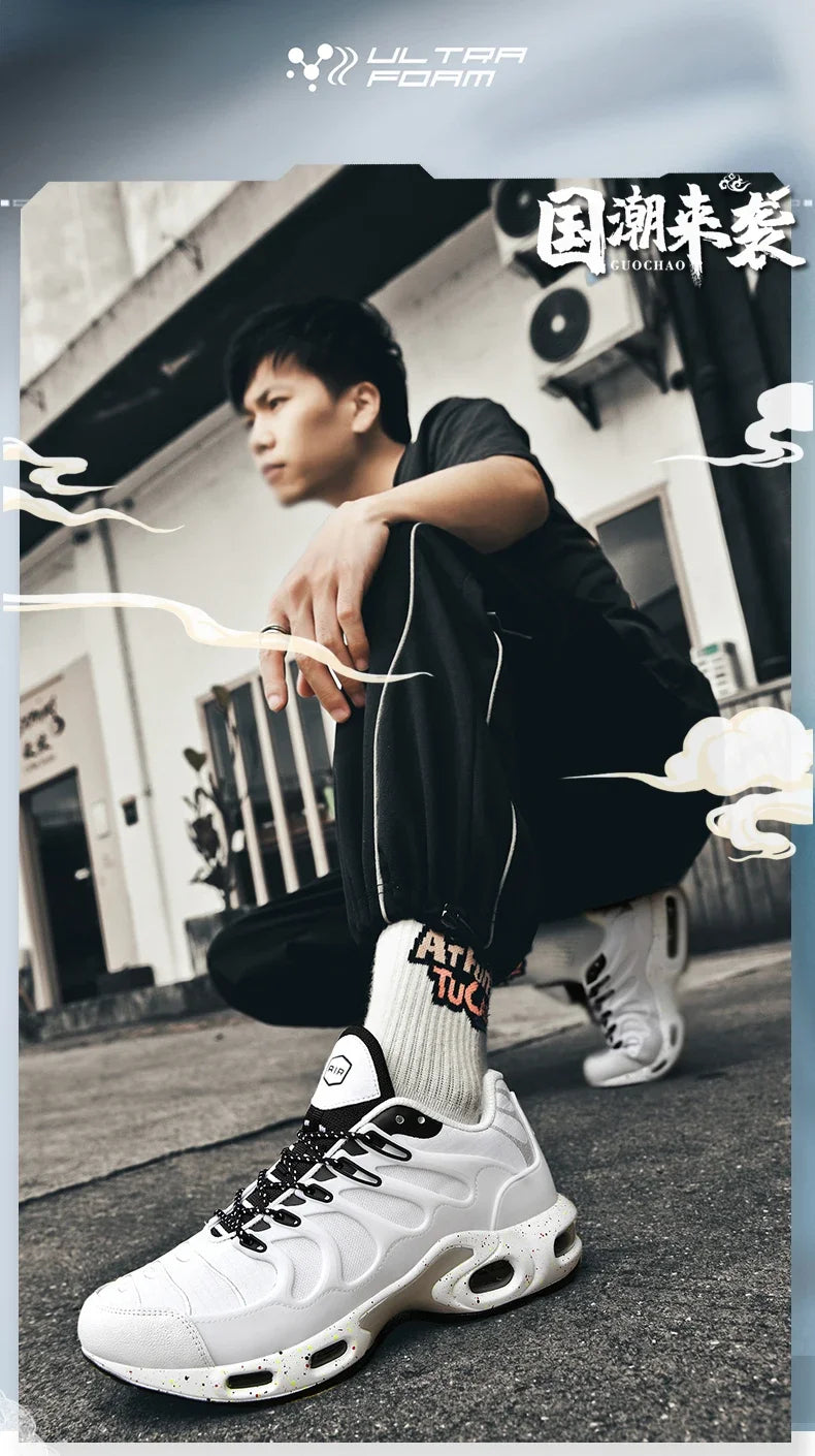 New Men's Air Cushion Running Shoes Designer Footwear Luxury Shoes Male Fitness Jogging Sneakers Basketball Antiskid Mens Tennis