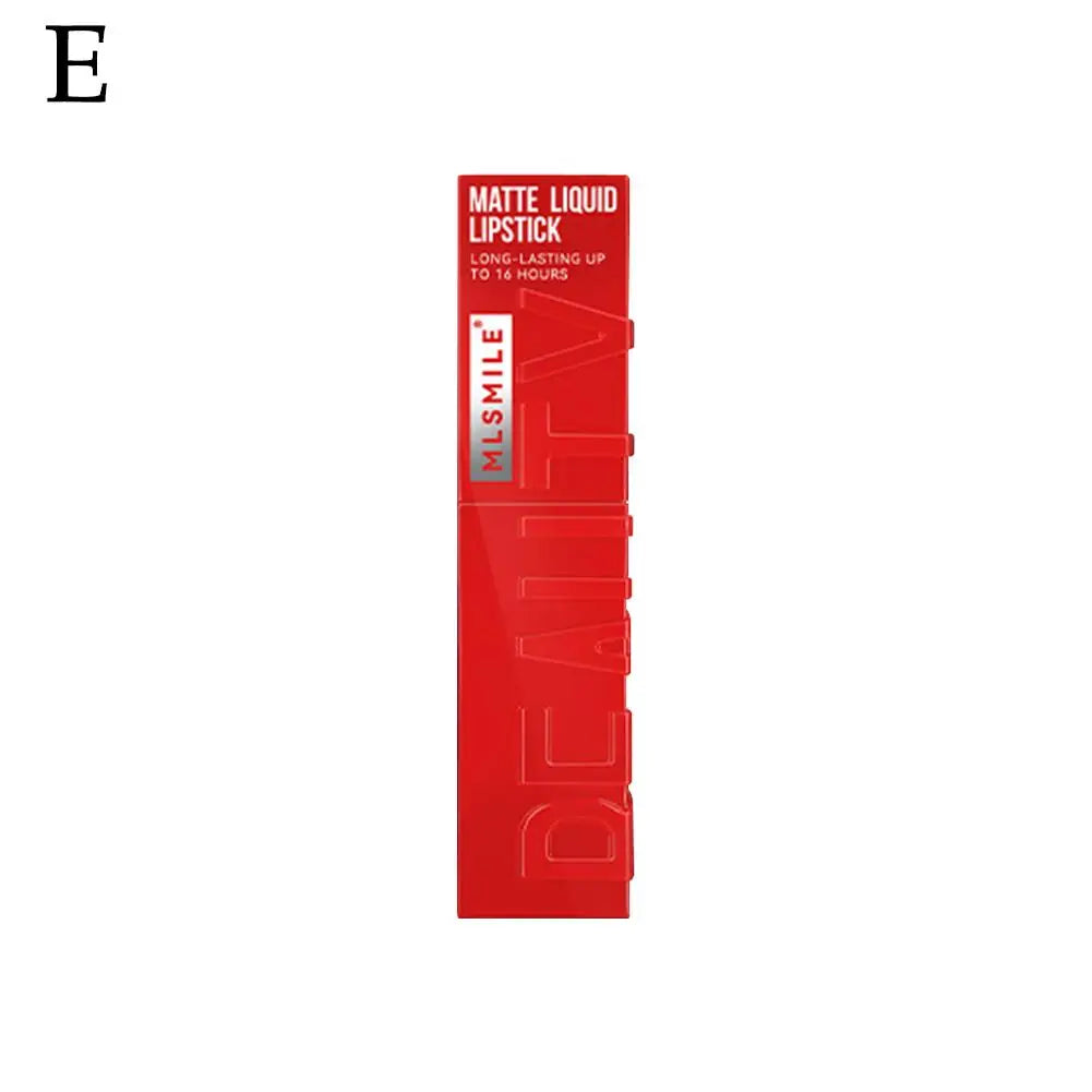 6 Colors Matte Nude Liquid Lipsticks Non-stick Cup Long Lasting Velvet Lip Gloss Not Fading Lip Tint Korean Cosmetics Lip Makeup - Clikcy