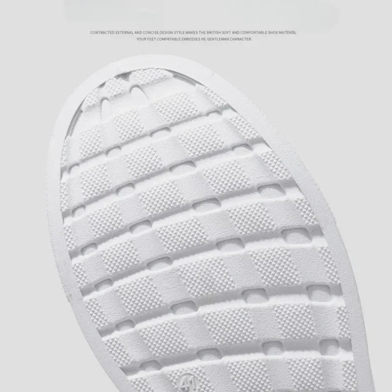 Casual Shoes Loafers British Leather Sneakers Flats Shoes Classic Men Leather Shoes Spring Summer New Trendy Designer Loafers - Clikcy