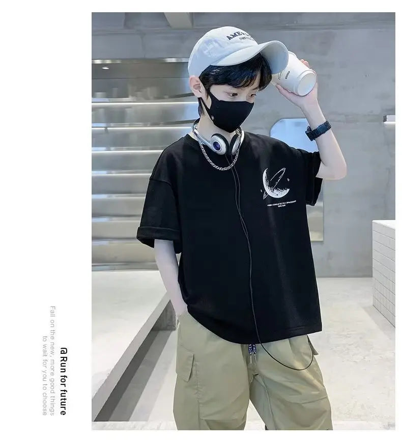 Kids Clothes Clothing For Boys T Shirts Boy Child Tee Shirt Children's T-shirts Summer  Short T-shirt Tops - Clikcy