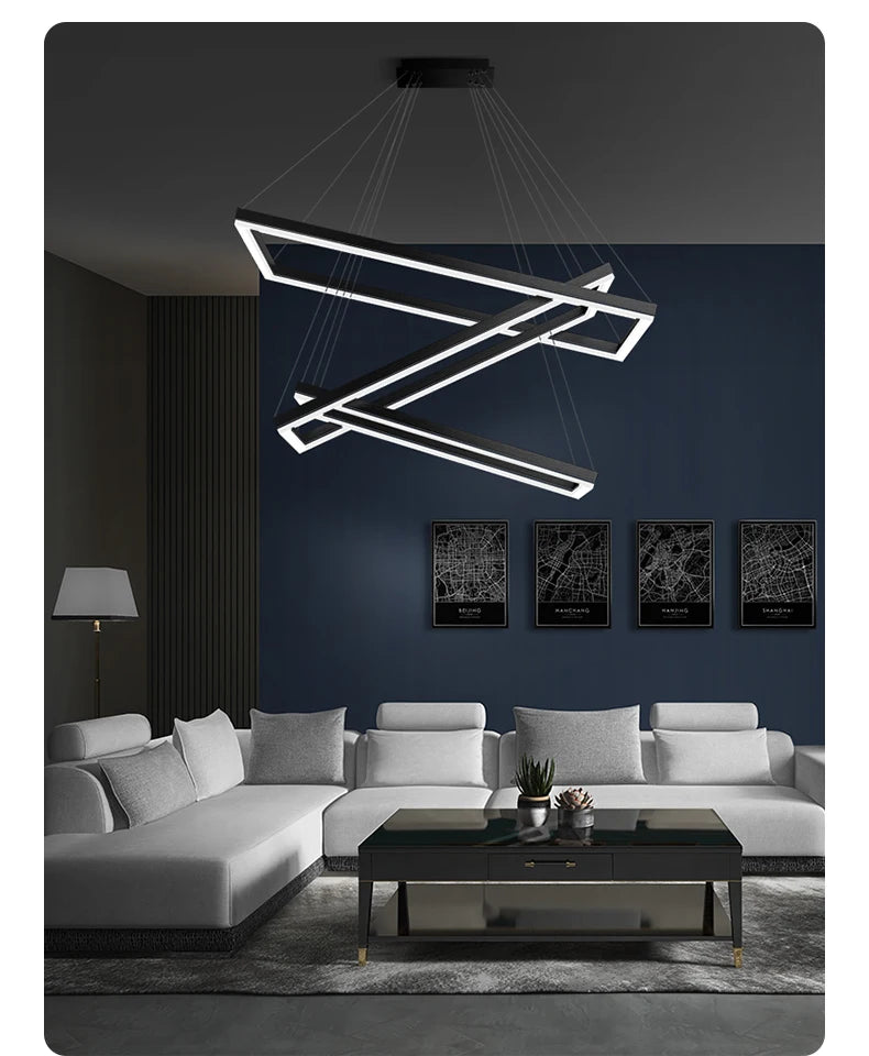 Living room pendant lamp 2024 new simple modern atmosphere hall main lamp Nordic creative designer restaurant lamp - Clikcy