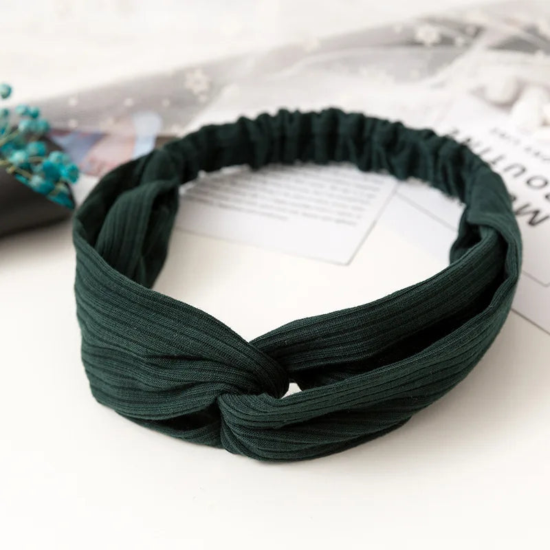 2024 New Design Fashion Women Summer Style Headbands Bohemian Girl Cross Turban Bandage Bandanas Hairbands Hair Accessories - Clikcy