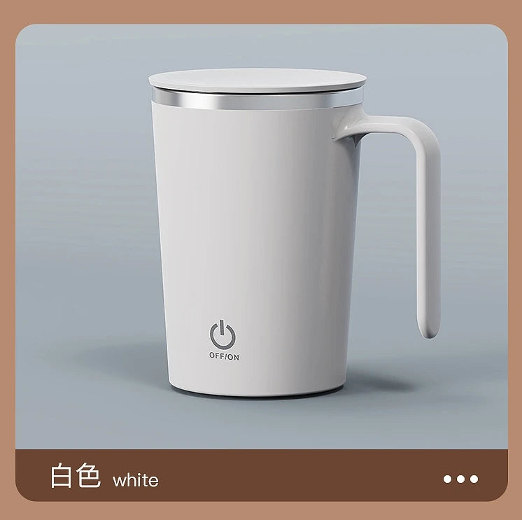1pcs Automatic Self Stirring Magnetic Mug Stainless Steel Temperature Difference Coffee Mixing Cup Blender Mixer Thermal Cup