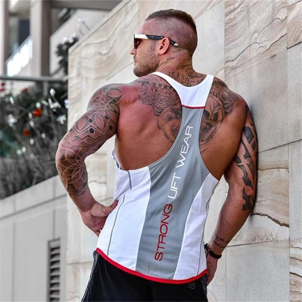 Mens Bodybuilding Tank top Gyms Fitness sleeveless shirt 2025 New Male Cotton clothing Fashion Singlet vest Undershirt Hombre - Clikcy