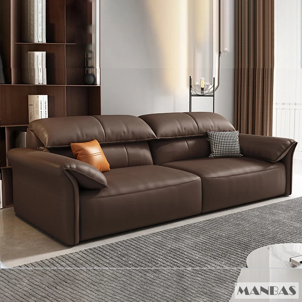 Linlamlim Electric Sofa Convertible for Cinema Living Room | Genuine Leather Electric Multifunction Sofa Bed | Folding Sofa Beds - Clikcy