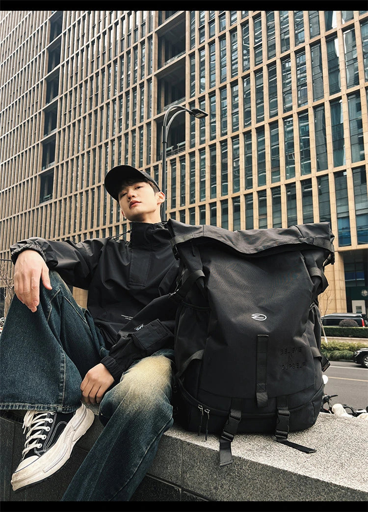 High Street Backpack for Men Women New Streetwear Bags Fashion Backpack Outdoor Leisure Unisex Couple Large Capacity Backpacks - Clikcy