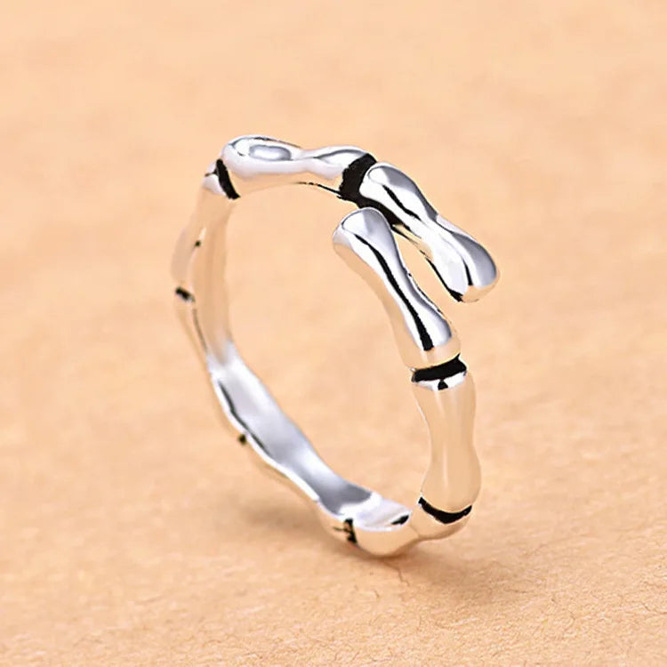 Hot 925 Sterling Silver Ring AAA Zircon Adjustable Simplicity Fashion Exquisite Women Jewelry Accessories Wedding Party Gift - Clikcy