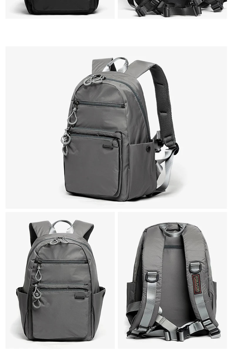 Fouvor Waterproof Women's Backpack Large Capacity Sports Canvas Laptop Backpacks Travel Fashion Nylon Student School Bag 2802-02 - Clikcy