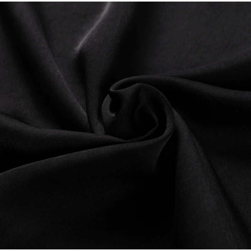 Sexy Satin Ribbon Party Dress Women Elegant Halter Backless Off Shoulder Sleeveless Female Dresses 2024 Summer Solid Robe Gown - Clikcy