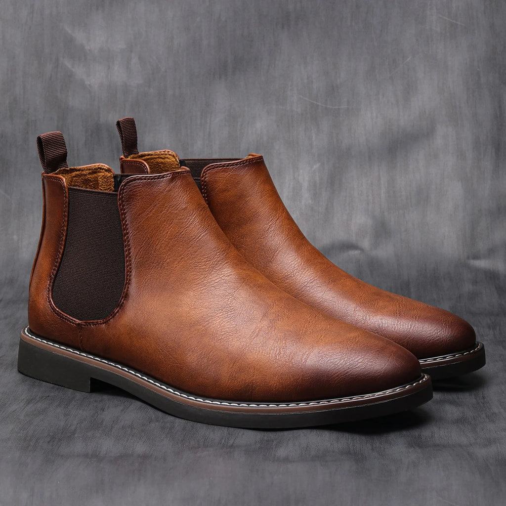 40~46 Men Chelsea Boots Brand Retro Comfortable Fashion Men Boots - Clikcy