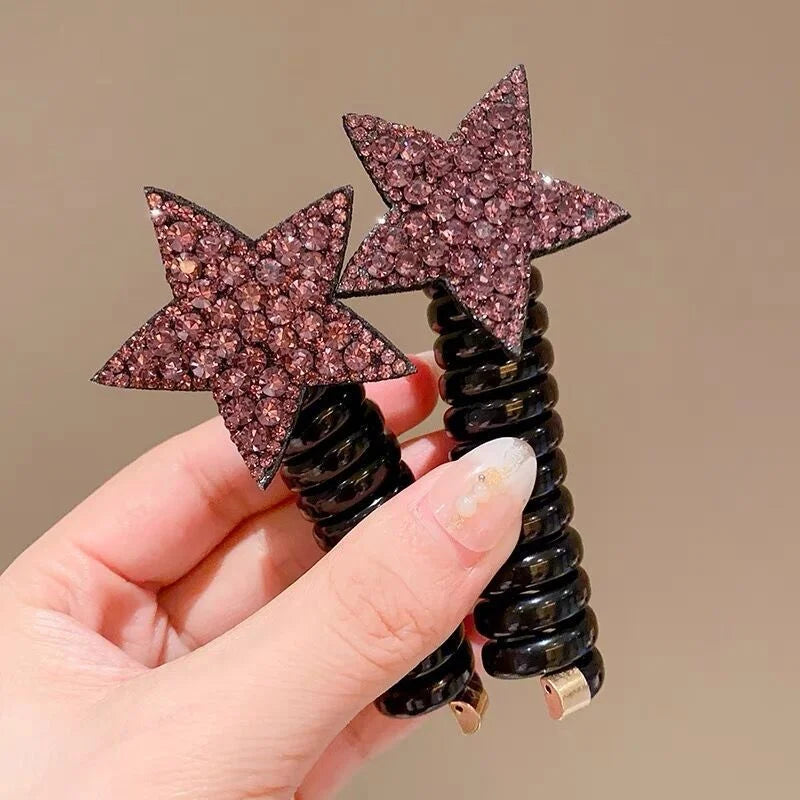 rope adult telephone cable ring Rabbit Cute Hair Ring Large Frosted Adult Hair Tie  head ring Children's telephone hephone Cable - Clikcy